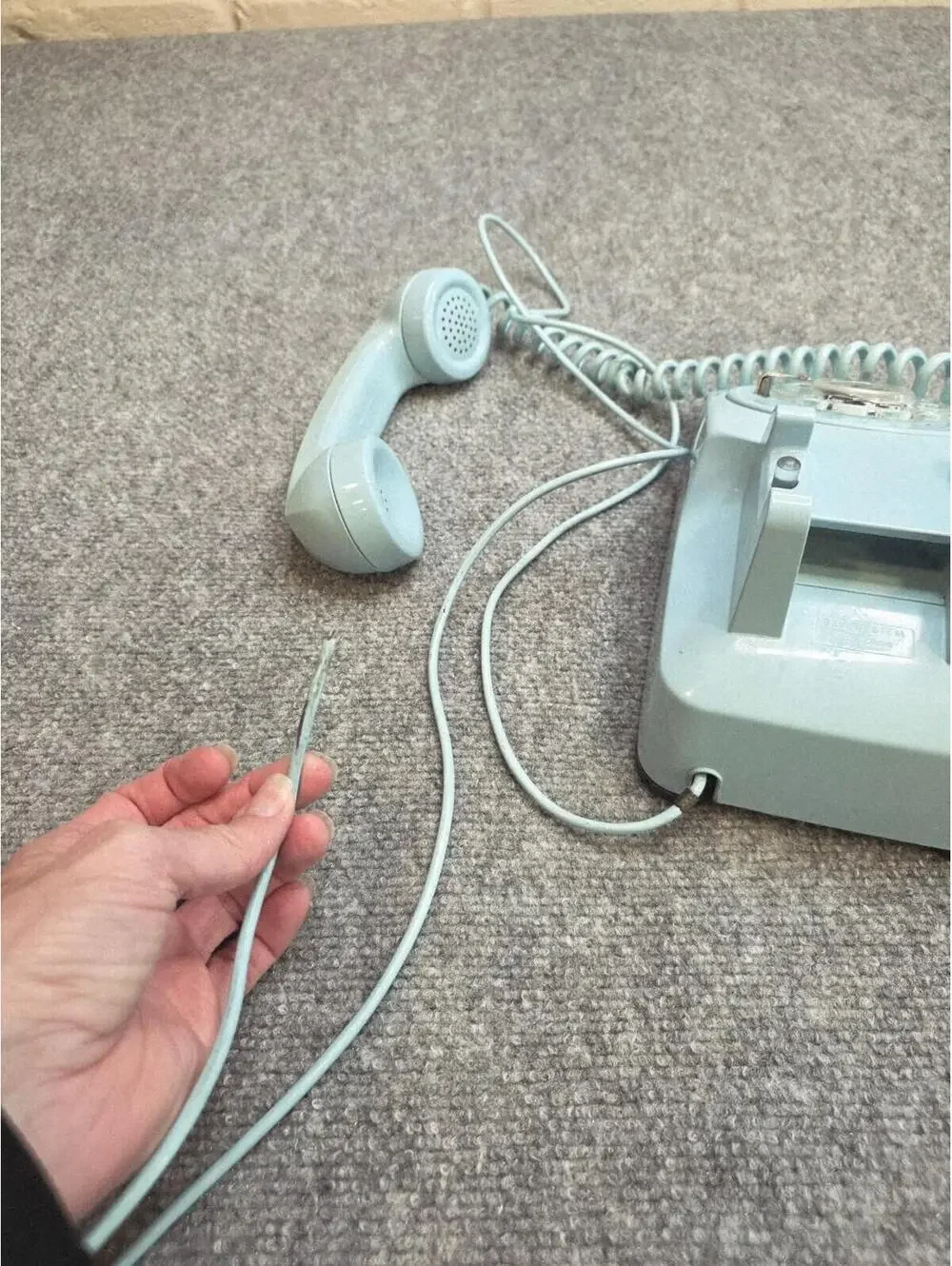 Rare EXCELLENT VINTAGE WESTERN ELECTRIC CLASSIC TEAL ROTARY DIAL DESK PHONE READ - Picture 9 of 9